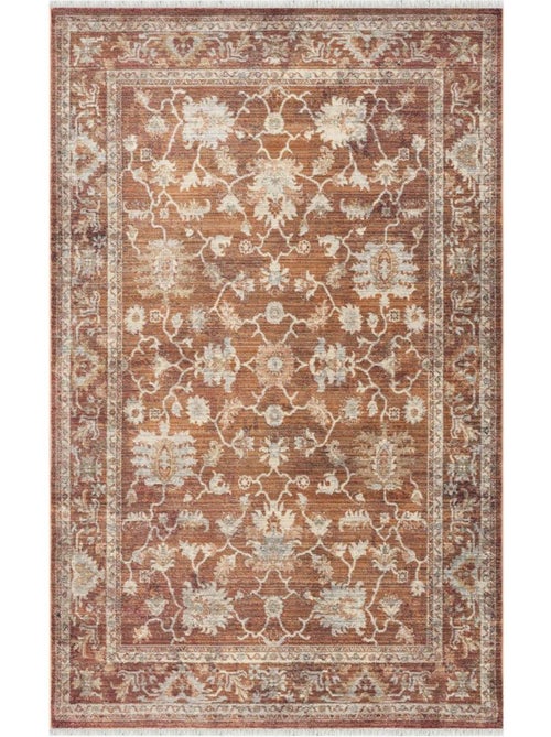 Tapis d'orient, motif oriental raffiné, tissé, poils ras - Kiabi