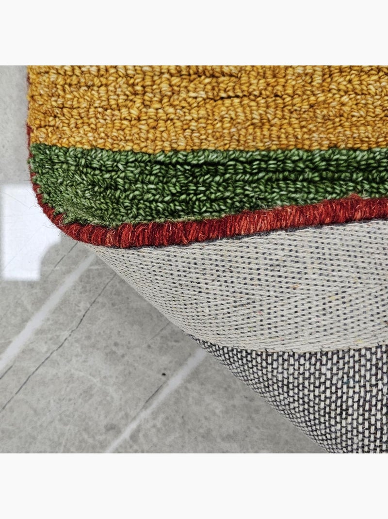 Tapis d'orient myla fait main en laine, motif gabbeh multicolore Multicolore - Kiabi