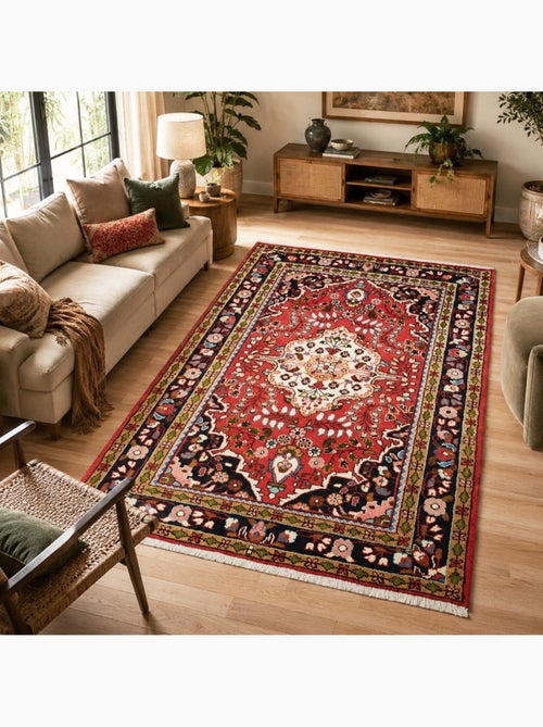 Tapis d'orient oriental, noué main en laine, hamadan 16 - Kiabi Tapis d'orient oriental, noué main en laine, hamadan 16 - Kiabi
