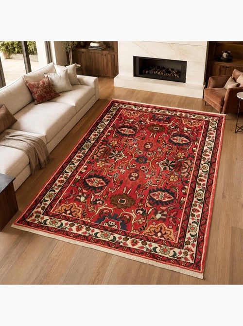 Tapis d'orient oriental, noué main en laine, hamadan 45 - Kiabi Tapis d'orient oriental, noué main en laine, hamadan 45 - Kiabi