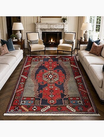 Tapis d'orient oriental, noué main en laine, hamadan 46