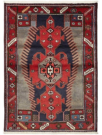 Tapis d'orient oriental, noué main en laine, hamadan 46