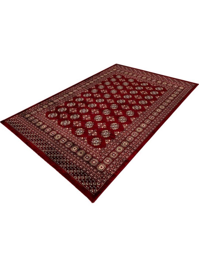 Tapis d'orient rouge rectangle Mara Rouge - Kiabi