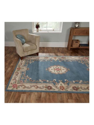 Tapis d'orient shaggy en laine Aubusson