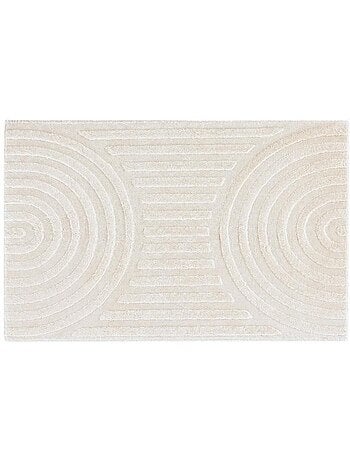 Tapis doux beige forme arches 60x110cm
