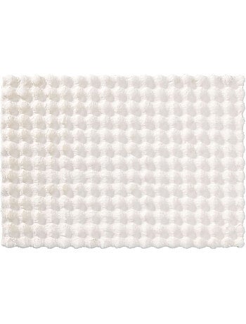 Tapis doux en imitation fourrure avec relief moelleux