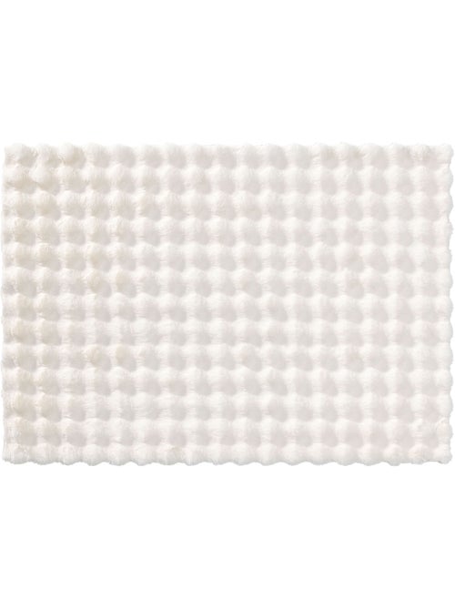Tapis doux en imitation fourrure avec relief moelleux - Kiabi