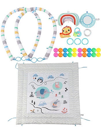 Tapis éducatif 2-en-1 TinyMini Amusement à la montagne