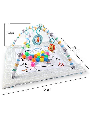 Tapis éducatif 2-en-1 TinyMini Amusement à la montagne