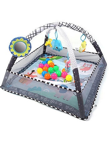 Tapis éducatif 2-en-1 tinymini parc avec balles