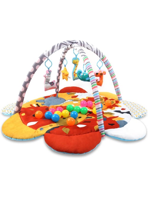 Tapis éducatif 2-en-1 tinymini safari fleur - Kiabi