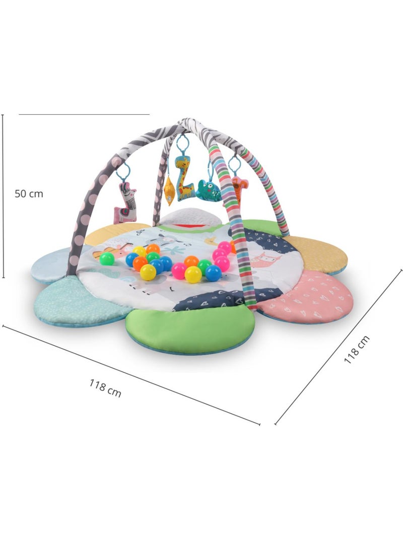 Tapis éducatif 2-en-1 TinyMini Zoo Fleur Vert - Kiabi