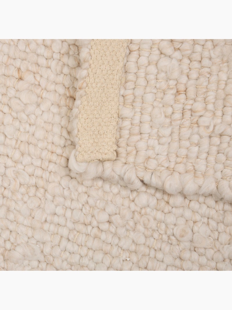Tapis effet laine VOLNA Ivoire - Kiabi