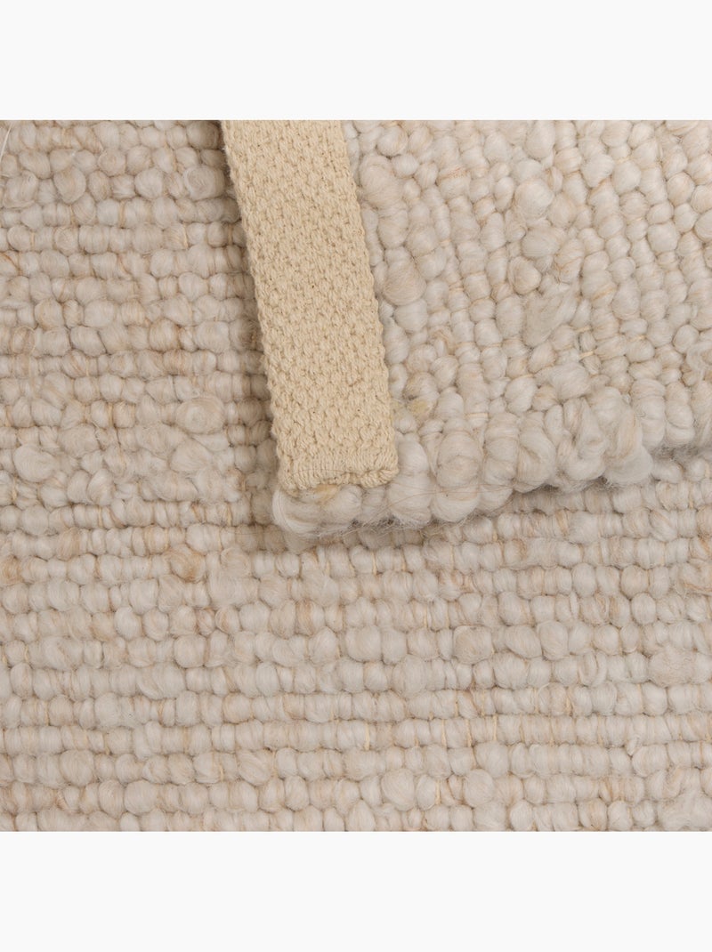 Tapis effet laine VOLNA Ivoire - Kiabi