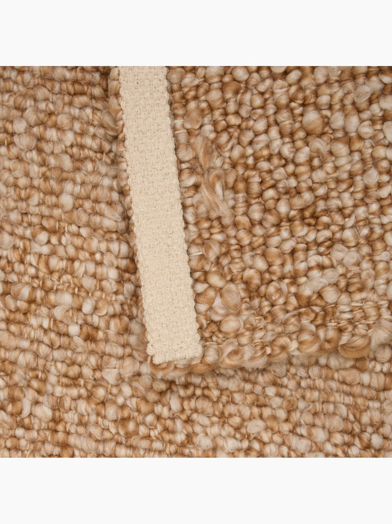 Tapis effet laine VOLNA Marron - Kiabi