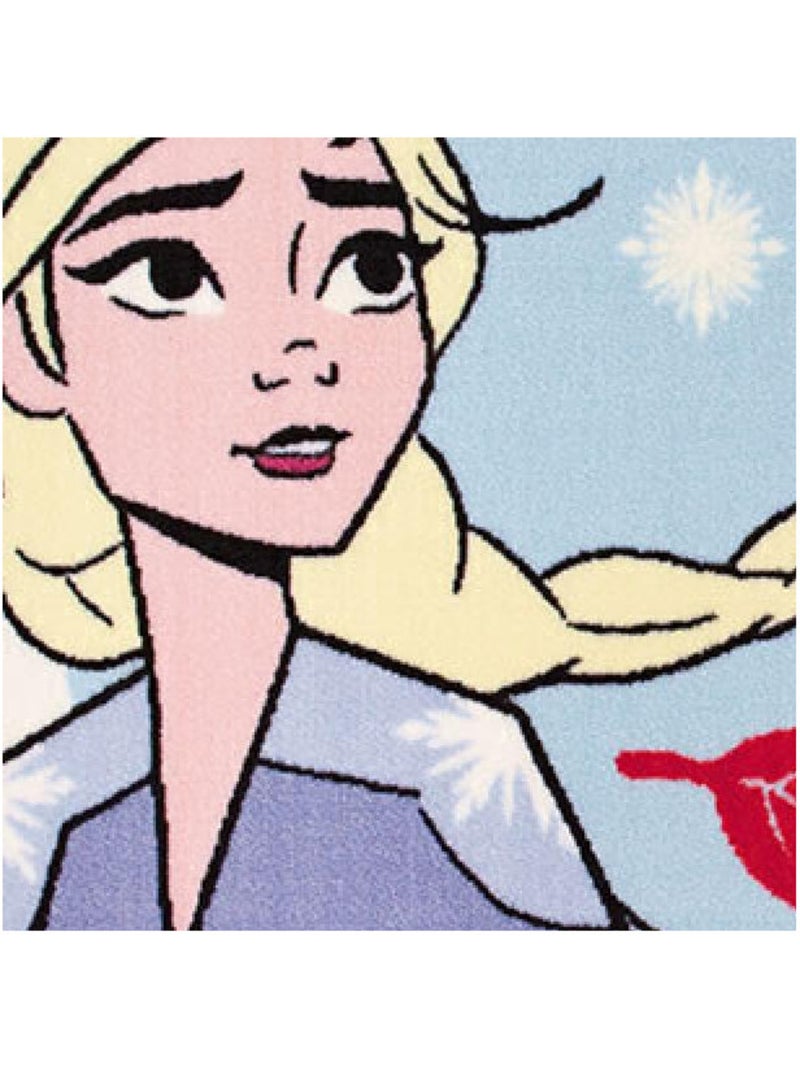 Tapis Elsa La reine des neiges 2 Disney Multicolore - Kiabi