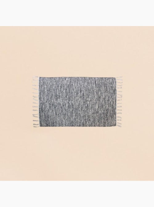 Tapis en coton à franges 60x90cm - Kiabi