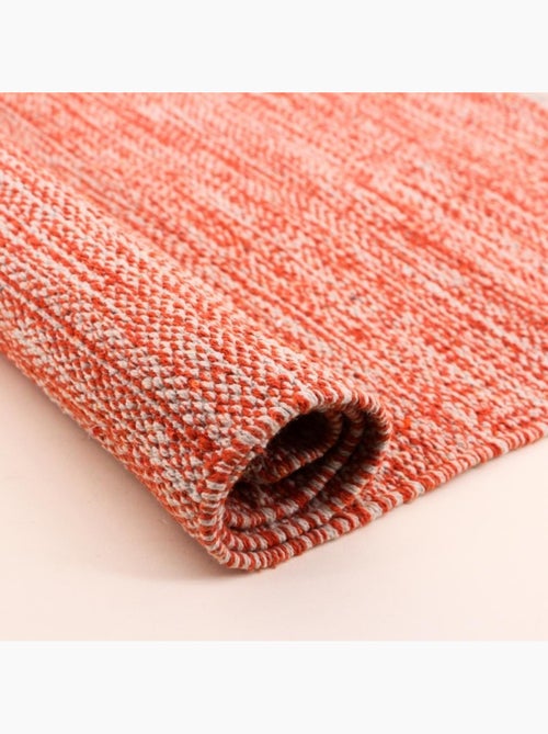 Tapis en coton à franges 60x90cm - Kiabi