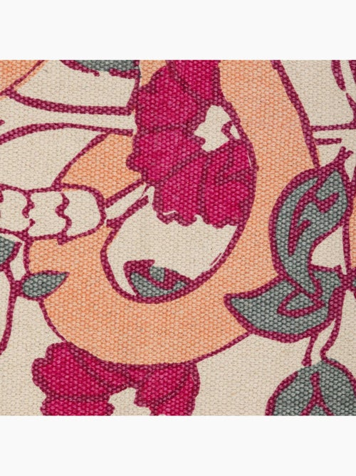 Tapis en coton à franges motifs graphiques wild - Kiabi