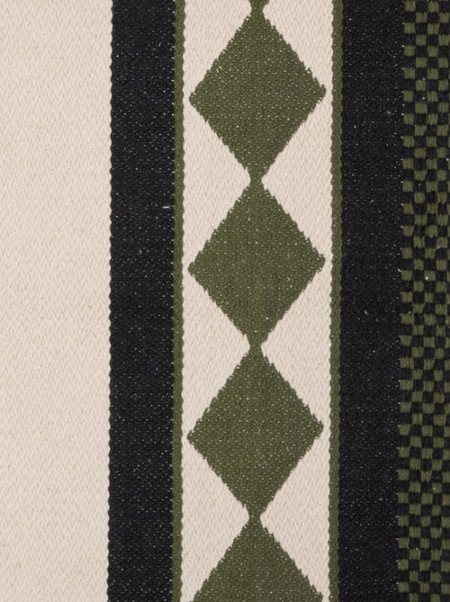 Tapis en coton à motifs géométriques - Kiabi