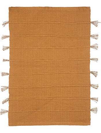 Tapis en coton avec pompon en jute BOX