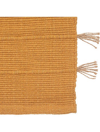 Tapis en coton avec pompon en jute BOX