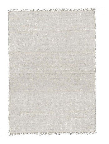 Tapis en coton tissé main avec franges