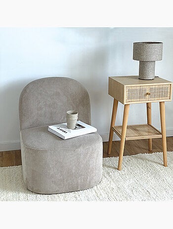 Tapis en coton tissé main avec franges