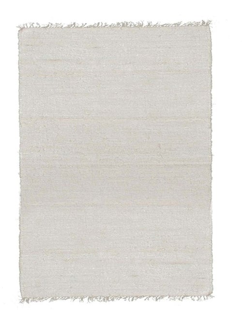 Tapis en coton tissé main avec franges - Kiabi