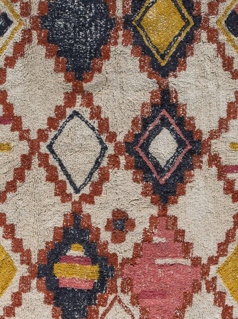 Tapis en coton tufté PETRUS 'Deko&co' Multicolore - Kiabi
