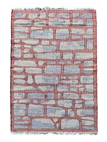 Tapis en jute fait à la main motif géométrique JUTAP