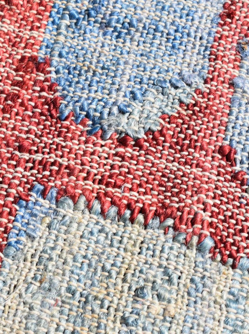 Tapis en jute fait à la main motif géométrique JUTAP Gris - Kiabi