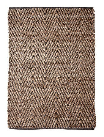 Tapis en jute fait à la main motif simple JUVRON