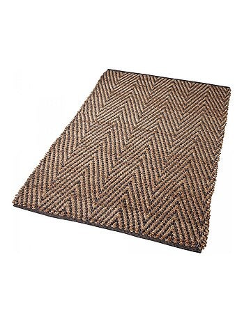 Tapis en jute fait à la main motif simple JUVRON