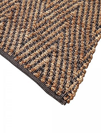 Tapis en jute fait à la main motif simple JUVRON