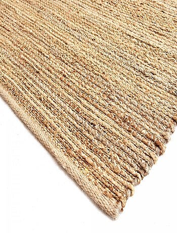 Tapis en jute fait à la main motif uni NATURE 1