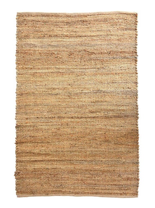 Tapis en jute fait à la main motif uni NATURE 1 - Kiabi