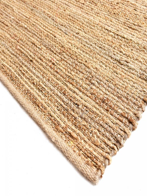 Tapis en jute fait à la main motif uni NATURE 1 - Kiabi