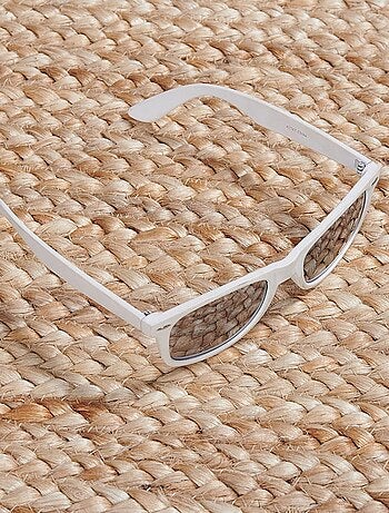 Tapis en jute fait à la main motif uni NATURE