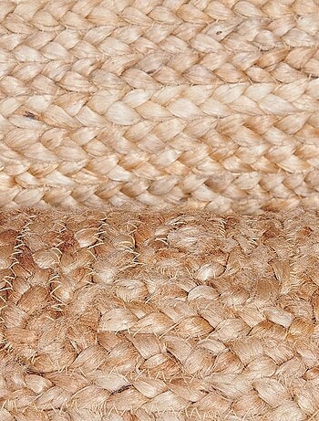 Tapis en jute fait à la main motif uni NATURE