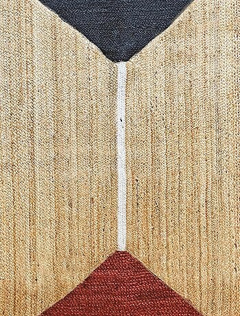 Tapis en jute formes géométriques 'Deko&co'