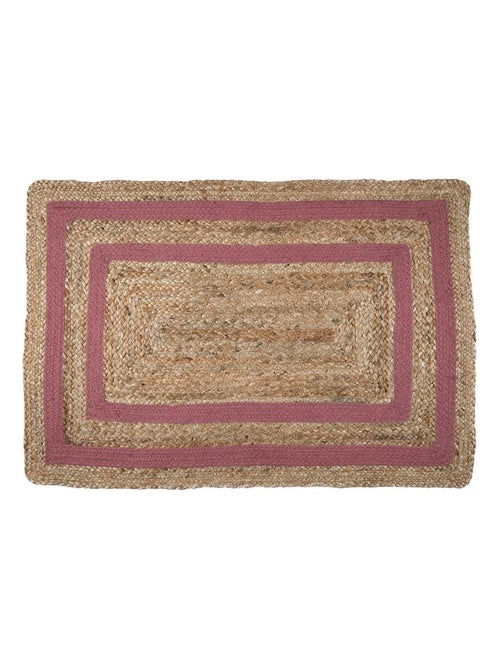 Tapis en jute modèle berry - Kiabi