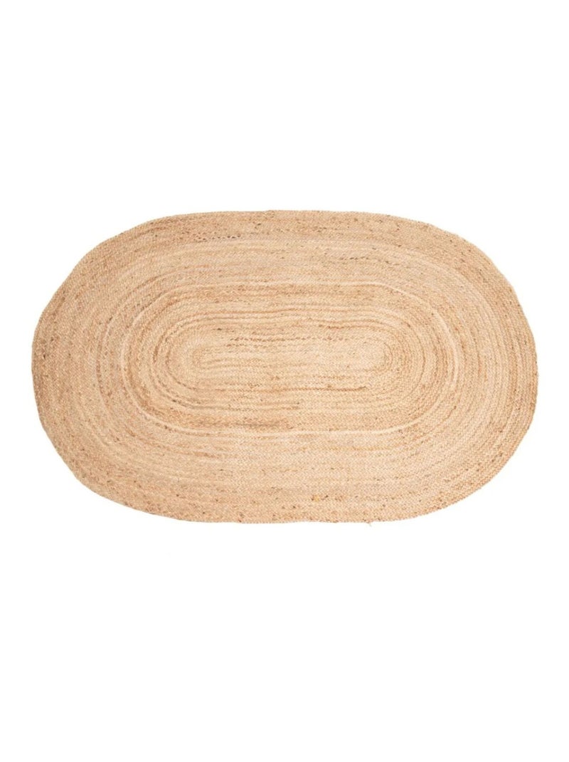 Tapis en jute naturel Beige - Kiabi