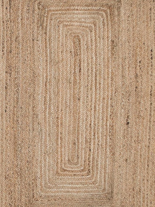 Tapis en jute naturel 'Deko&co' - Kiabi