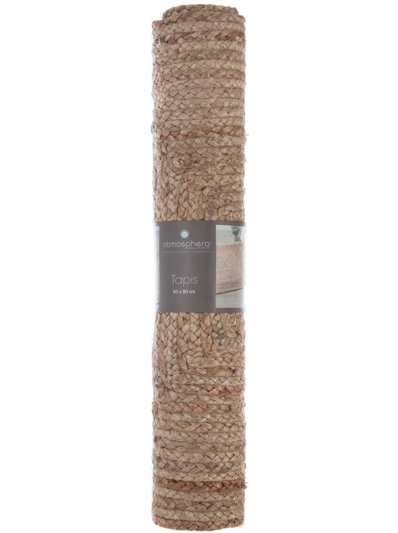 Tapis en jute naturel HISTOIRE Beige - Kiabi