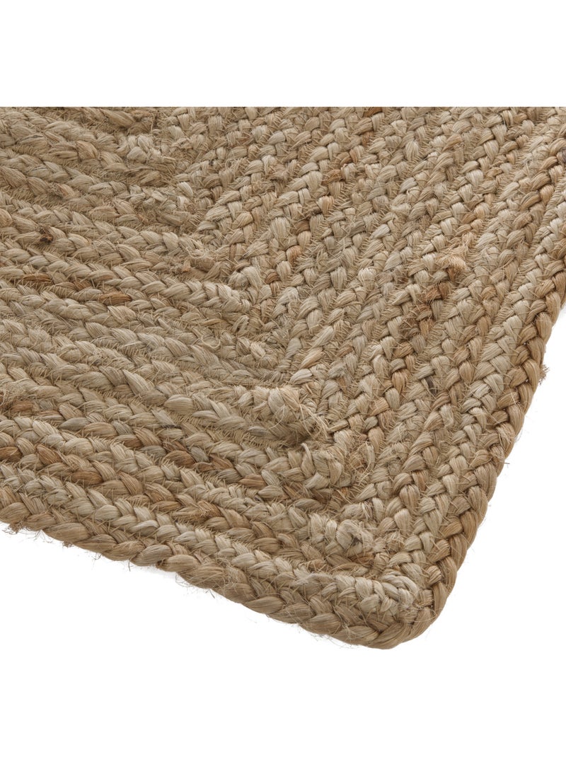 Tapis en jute naturel HISTOIRE Beige - Kiabi
