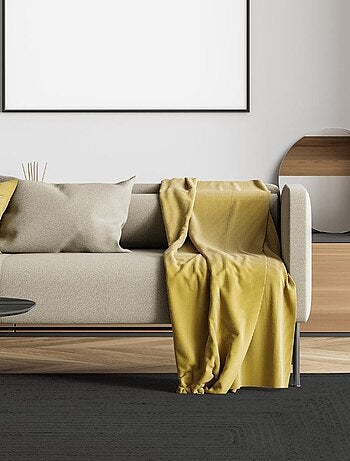 Tapis en jute NOIR 'Deko&co'