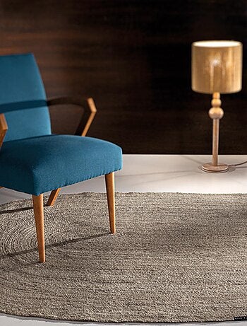 Tapis en jute tissé motif uni NATIVE