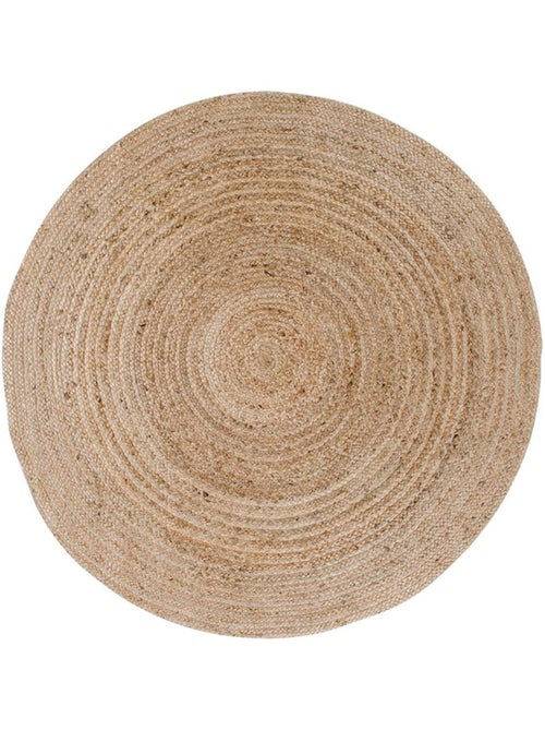 Tapis en jute tressée Ø 120 cm - House Nordic - Kiabi