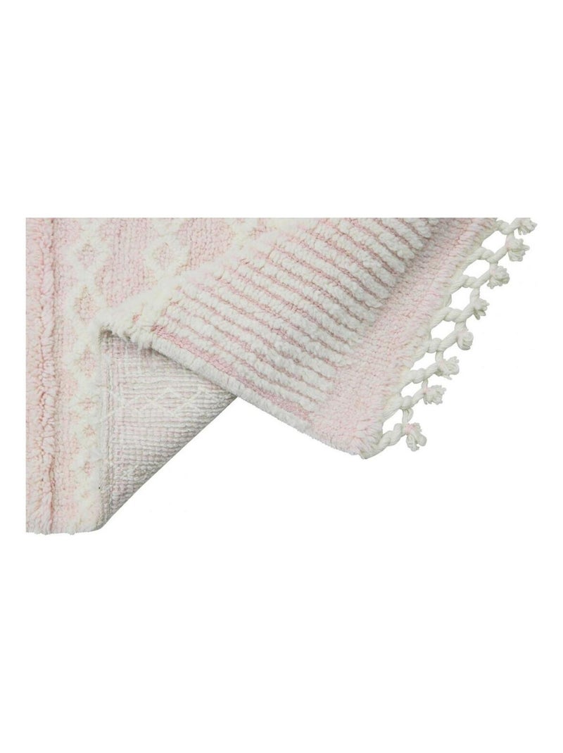 Tapis en laine enfant Ari Noir Rose - Kiabi